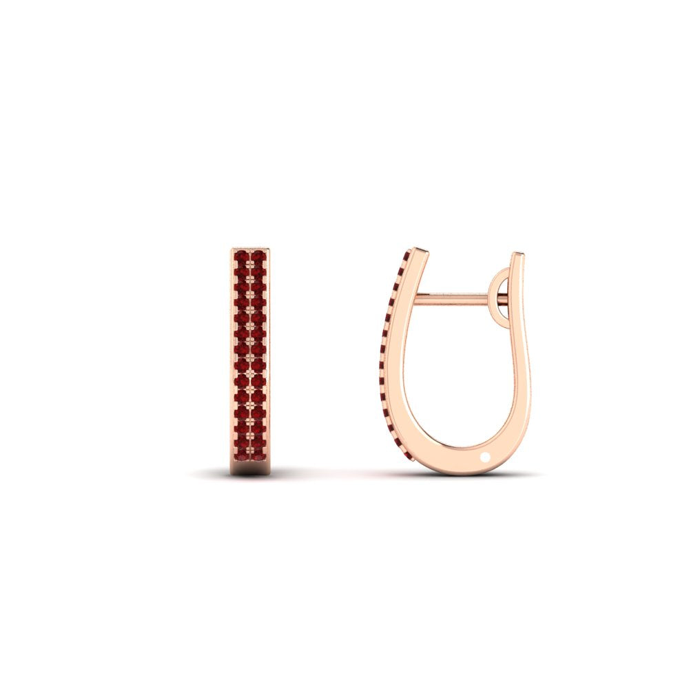 Delicate Diamond Hoop Earrings