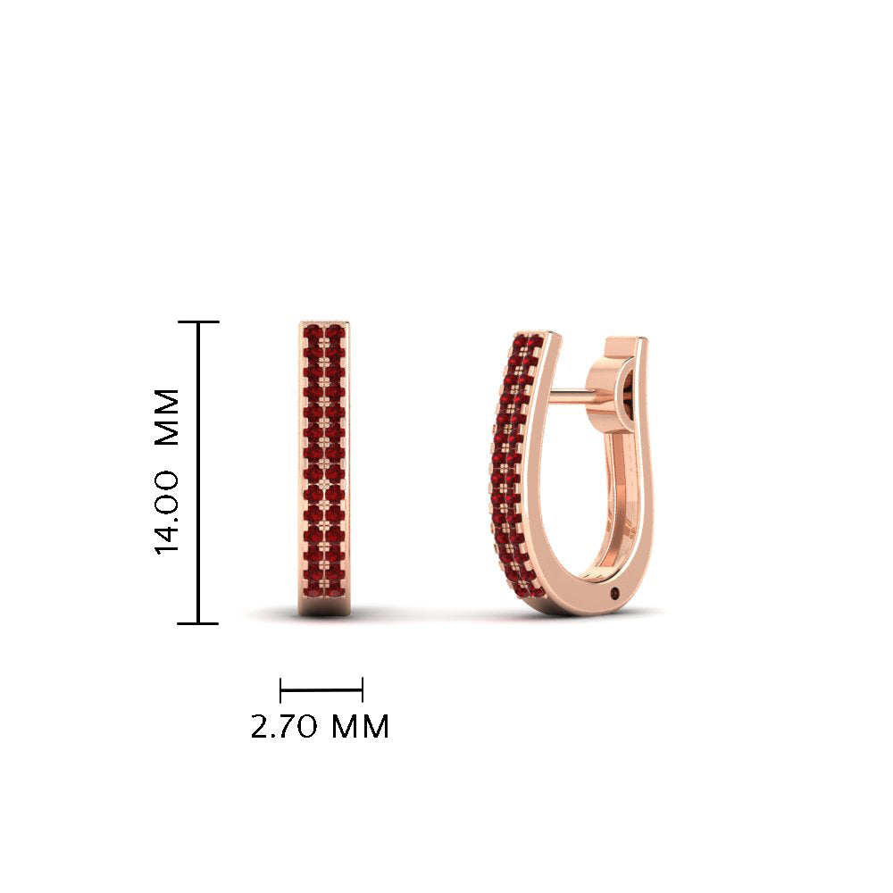 Delicate Diamond Hoop Earrings