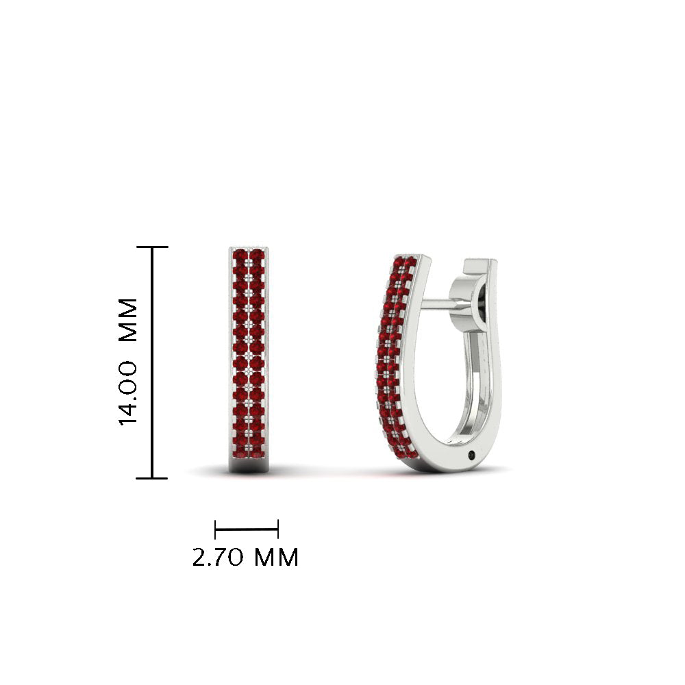 Delicate Diamond Hoop Earrings