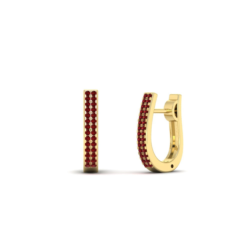 Delicate Diamond Hoop Earrings