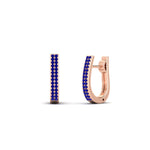 Load image into Gallery viewer, Delicate Diamond Hoop Earrings