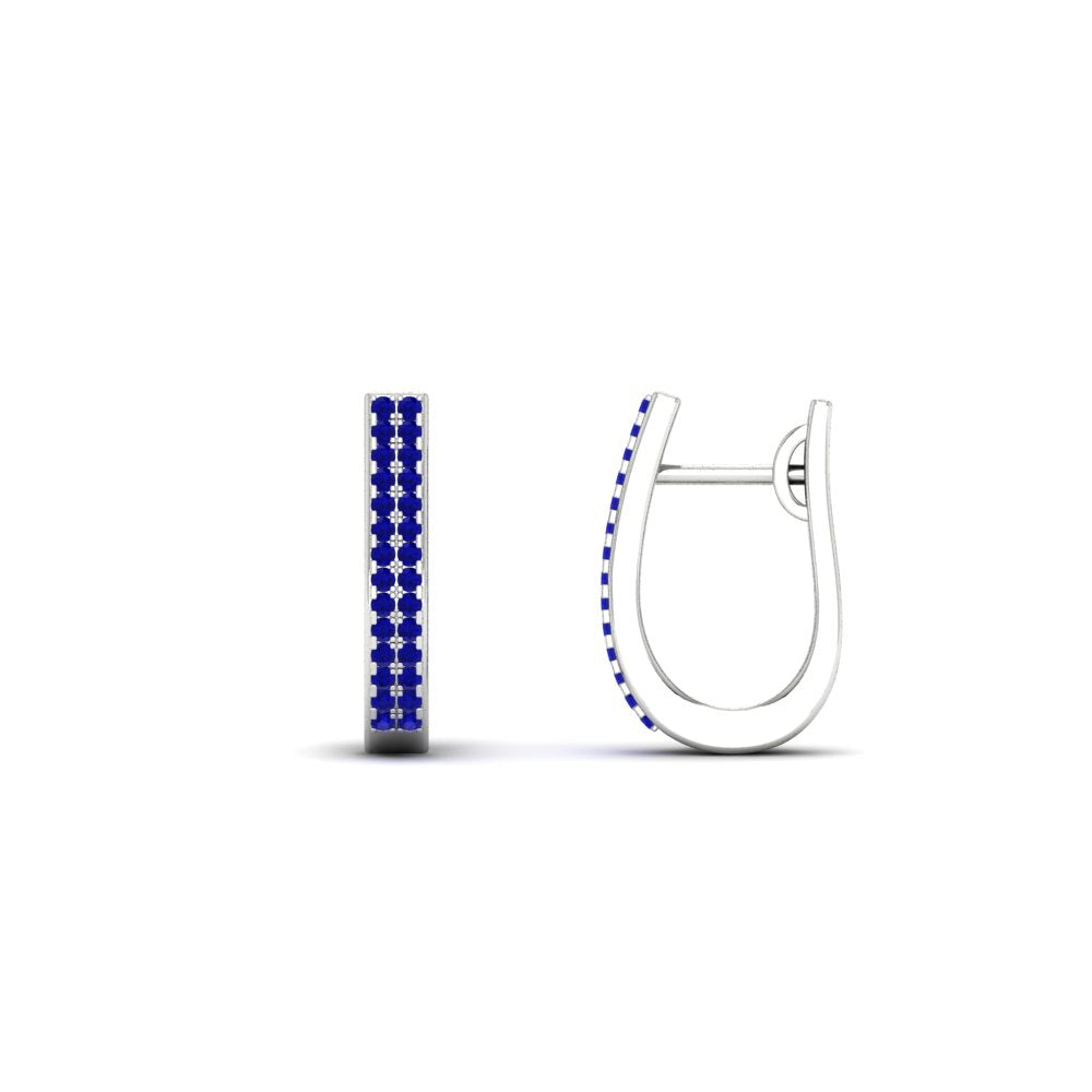 Delicate Diamond Hoop Earrings