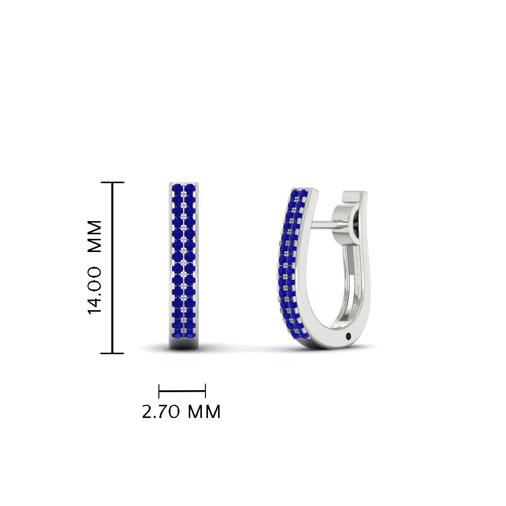 Delicate Diamond Hoop Earrings