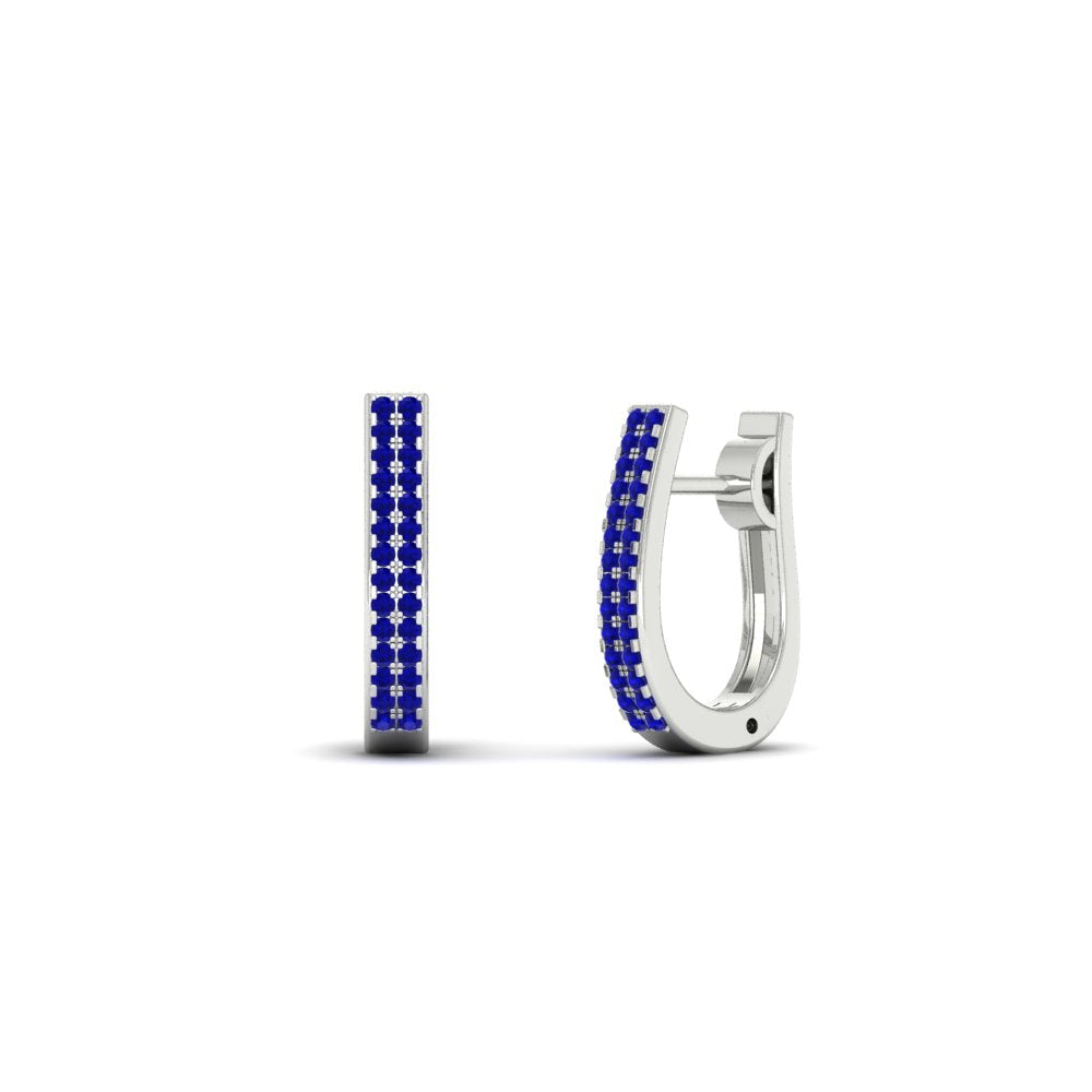 Delicate Diamond Hoop Earrings