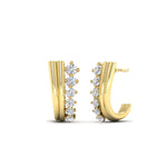 Load image into Gallery viewer, Diamond J Hoops Earrings