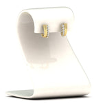 Load image into Gallery viewer, Diamond J Hoops Earrings