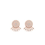 Load image into Gallery viewer, Diamond And Gold Impon Stud Earring