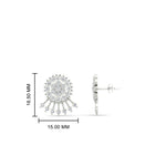 Load image into Gallery viewer, Diamond And Gold Impon Stud Earring