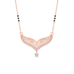 Load image into Gallery viewer, diamond-filigree-tanmaniya-3-black-beads-mangalsutra-in-rose-gold-mgs9027angle1-nl-rg.jpg?v=1781774865