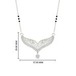 Load image into Gallery viewer, diamond-filigree-tanmaniya-3-black-beads-mangalsutra-in-white-gold-mgs9027angle1-nl-wg-hw.jpg?v=1781774865