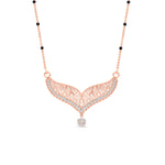 Load image into Gallery viewer, diamond-filigree-tanmaniya-spaced-out-mangalsutra-in-rose-gold-mgs9027angle1-nl-rg.jpg?v=1781774796