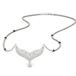Load image into Gallery viewer, diamond-filigree-tanmaniya-spaced-out-mangalsutra-in-white-gold-mgs9027sleep-nl-wg.jpg?v=1781774796