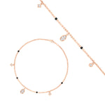 Load image into Gallery viewer, Diamond Teardrop Mangalsutra Bracelet