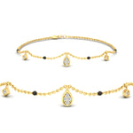 Load image into Gallery viewer, Diamond Teardrop Mangalsutra Bracelet