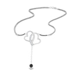 Load image into Gallery viewer, Double Heart Cute Mangalsutra Necklace