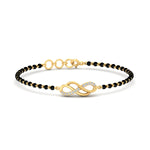 Load image into Gallery viewer, Double Infinity Mens Diamond Mangalsutra Bracelet