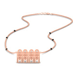 Load image into Gallery viewer, double-thali-with-delicate-black-beads-mangalsutra-in-rose-gold-mgs11684sleep-nl-rg