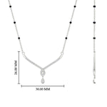 Load image into Gallery viewer, Simple Diamond Pendant Mangalsutra