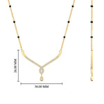 Load image into Gallery viewer, Simple Diamond Pendant Mangalsutra