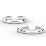 Load image into Gallery viewer, elegant-simplicity-gold-toe-ring-in-sterling-silver-mgs11428angle3-nl-wg-hw