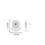 Load image into Gallery viewer, Diamond And Gold Impon Stud Earring
