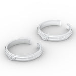 Load image into Gallery viewer, enchanting-floral-design-toe-ring-in-sterling-silver-mgs11451angle2-nl-wg