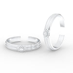 Load image into Gallery viewer, enchanting-floral-design-toe-ring-in-sterling-silver-mgs11451angle4-nl-wg