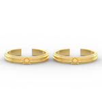 Load image into Gallery viewer, enchanting-floral-design-toe-ring-in-yellow-gold-MGS11451ANGLE1-NL-YG