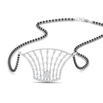 Load image into Gallery viewer, Fan Diamond Mangalsutra Pendant