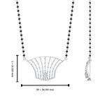 Load image into Gallery viewer, Fan Diamond Mangalsutra Pendant