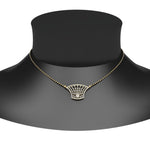 Load image into Gallery viewer, Fan Diamond Mangalsutra Pendant