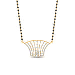 Load image into Gallery viewer, Fan Diamond Mangalsutra Pendant