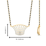 Load image into Gallery viewer, Fan Diamond Mangalsutra Pendant