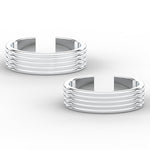Load image into Gallery viewer, five-layers-adjustable-toe-ring-sterlingsilver-mgs11438angle3-nl-wg