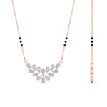 Load image into Gallery viewer, floral-cluster-pear-diamond-3-beads-mangalsutra-pendant-in-mgs10826angle2-nl-rg.jpg?v=1790249562
