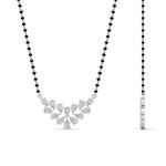 Load image into Gallery viewer, floral-cluster-pear-diamond-mangalsutra-pendant-in-white-gold-mgs10826angle2-nl-wg.jpg?v=1790249468