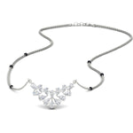 Load image into Gallery viewer, floral-cluster-pear-diamond-spaced-out-mangalsutra-pendant-in-white-gold-mgs10826sleep-nl-wg.jpg?v=1790249381