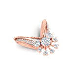 Load image into Gallery viewer, Floral Cluster Round Cut Diamond Vanki Ring