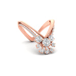 Load image into Gallery viewer, Floral Cluster Round Cut Diamond Vanki Ring
