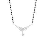Load image into Gallery viewer, floral-drop-black-bead-diamond-mangalsutra-necklace-in-white-gold-mgs9082angle1-nl-wg.jpg?v=1785409386
