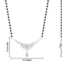 Load image into Gallery viewer, floral-drop-black-bead-diamond-mangalsutra-necklace-in-white-gold-mgs9082angle2-nl-wg-hw.jpg?v=1785409386