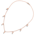 Load image into Gallery viewer, Floral Drop Black Bead Mangalsutra