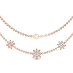 Load image into Gallery viewer, Flower Design Diamond Mugappu Thali Chain