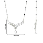 Load image into Gallery viewer, Flower Modern Diamond Mangalsutra