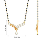 Load image into Gallery viewer, Flower Modern Diamond Mangalsutra
