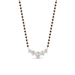 Load image into Gallery viewer, half-carat-five-stone-diamond-mangalsutra-necklace-in-rose-gold-mgs11130angle3-0.50ct-nl-rg.jpg?v=1777281290
