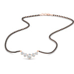 Load image into Gallery viewer, half-carat-five-stone-diamond-mangalsutra-necklace-in-rose-gold-mgs11130sleep-0.50ct-nl-rg.jpg?v=1777281290