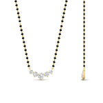 Load image into Gallery viewer, half-carat-five-stone-diamond-mangalsutra-necklace-in-yellow-gold-mgs11130angle2-0.50ct-nl-yg.jpg?v=1777281290