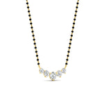 Load image into Gallery viewer, half-carat-five-stone-diamond-mangalsutra-necklace-in-yellow-gold-mgs11130angle3-0.50ct-nl-yg.jpg?v=1777281290
