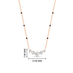Load image into Gallery viewer, half-carat-five-stone-diamond-spaced-out-mangalsutra-necklace-in-rose-gold-mgs11130angle1-0.50ct-nl-rg-hw.jpg?v=1777281115